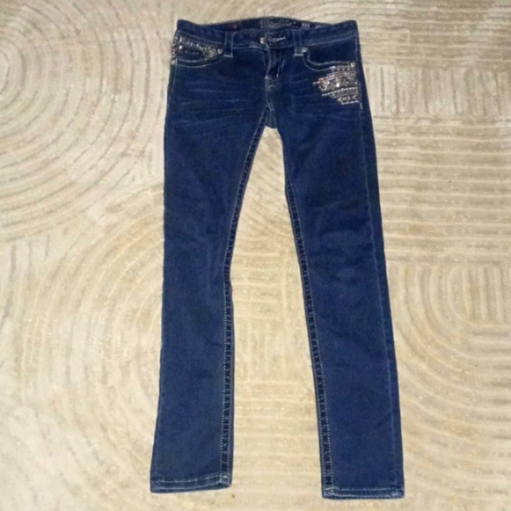 Miss Me Dark skinny jeans